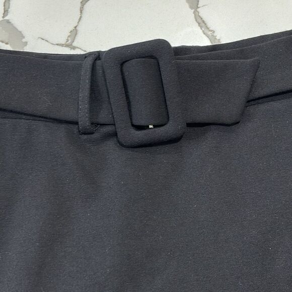 Originality | Women’s Black Belted Fit and Flare Mini Skirt - Picture 8 of 13